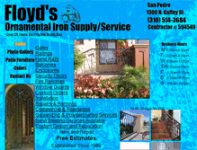 Tablet Screenshot of floydsornamentalironworks.com
